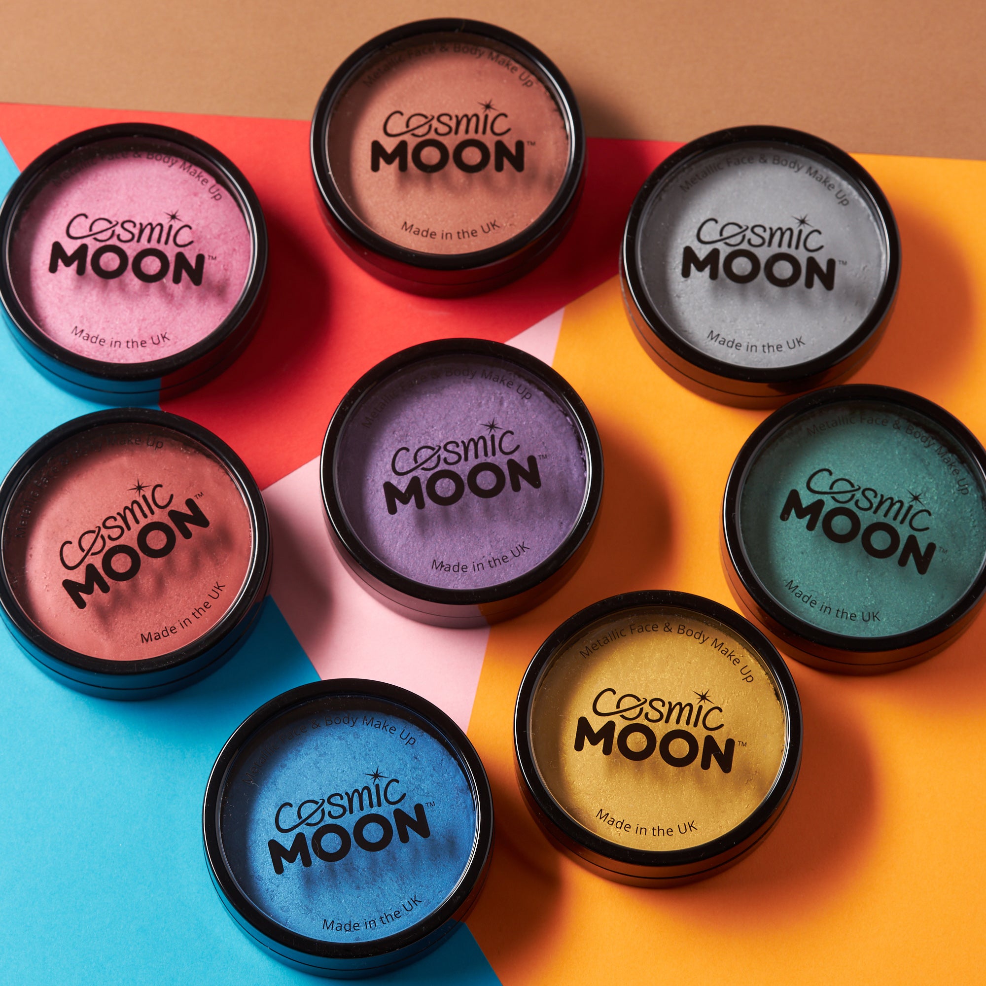 Metallic Pro Face Paint Cake Pots