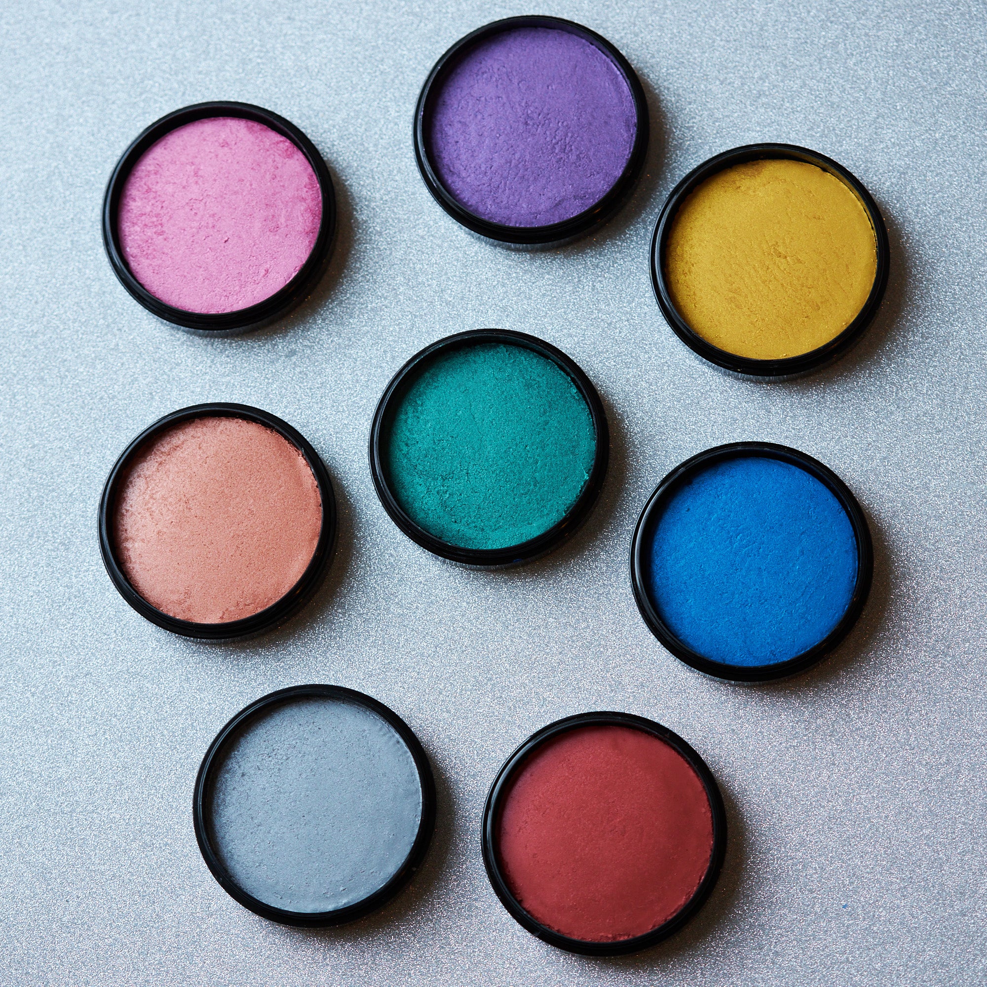 Metallic Pro Face Paint Cake Pots