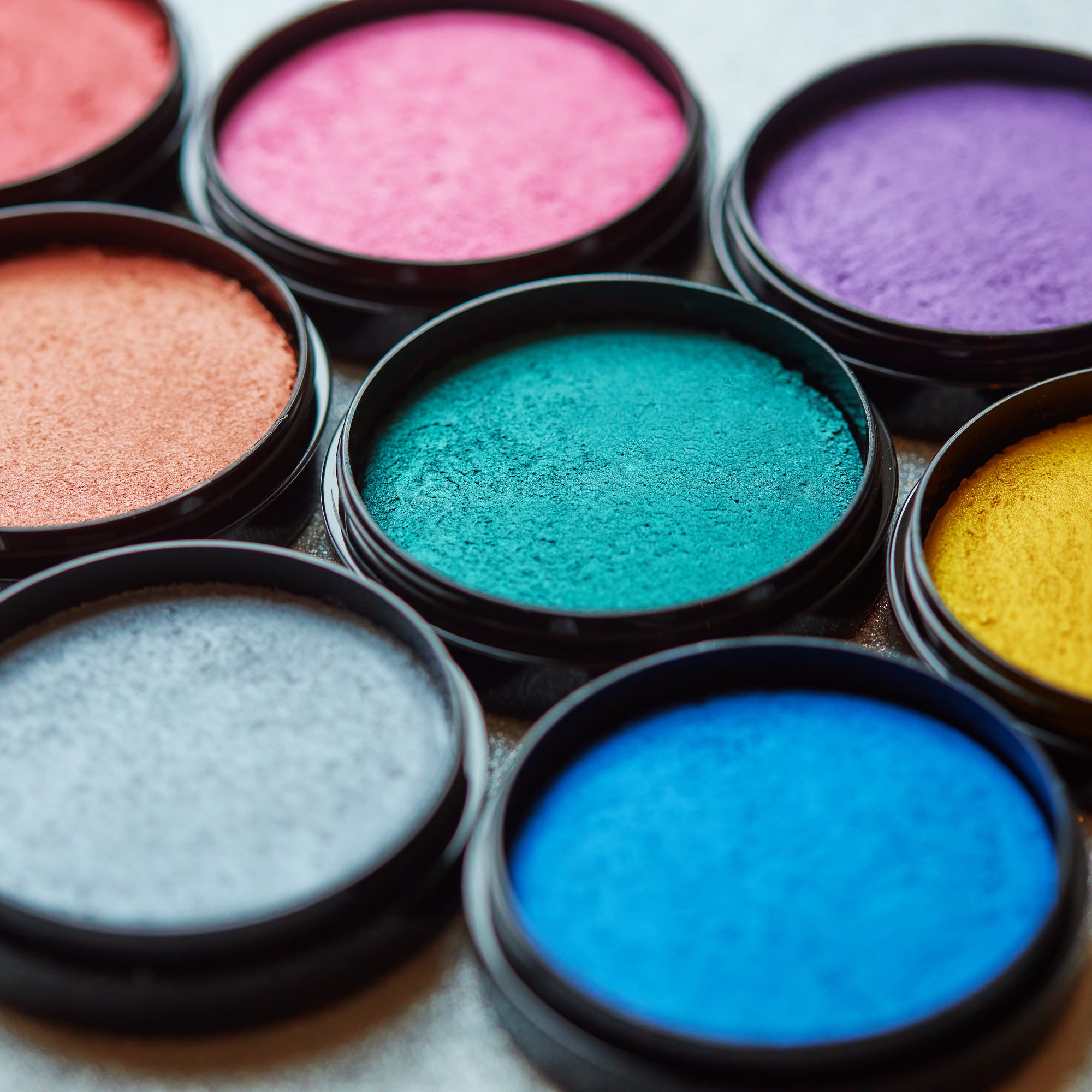 Metallic Pro Face Paint Cake Pots