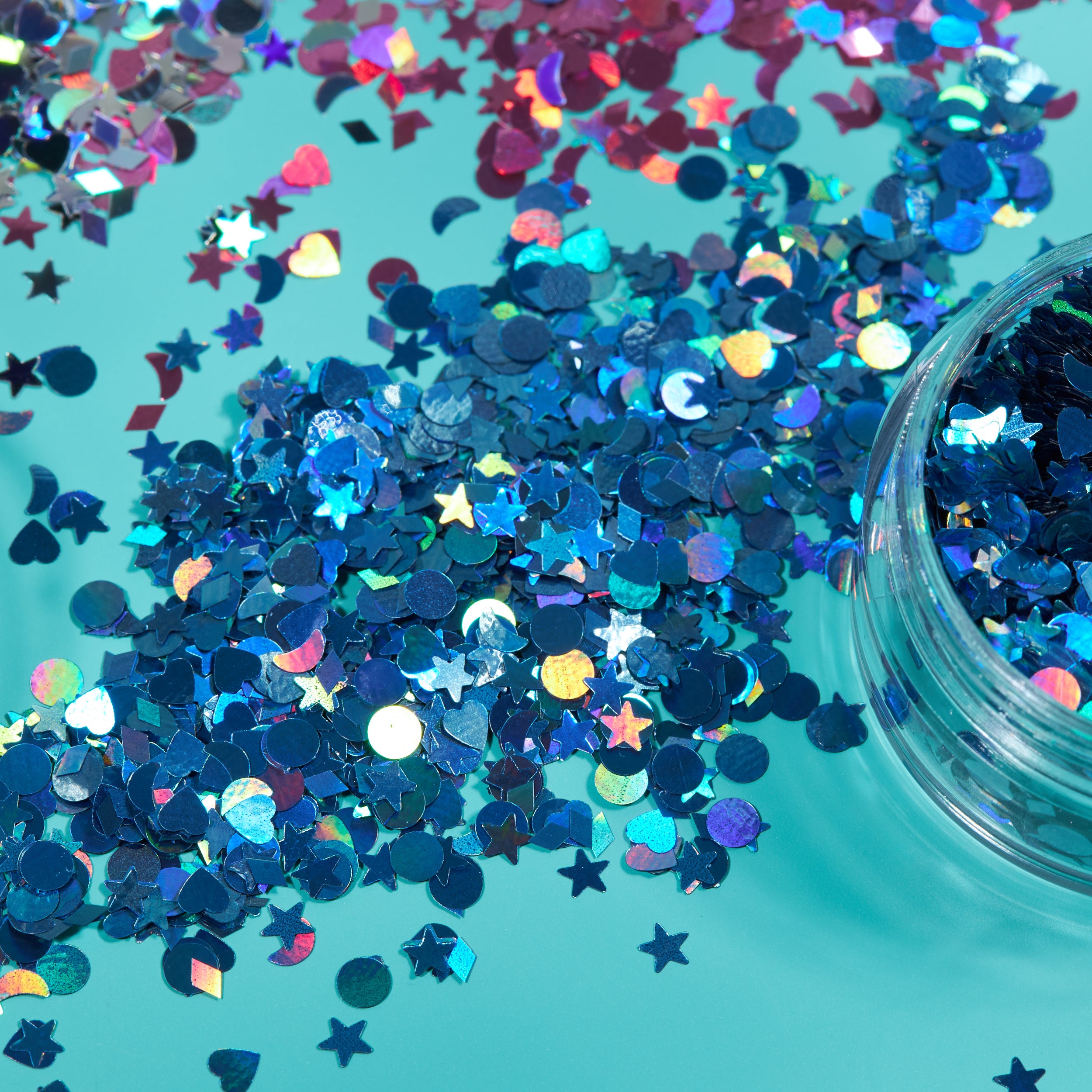 Holographic Glitter Shapes