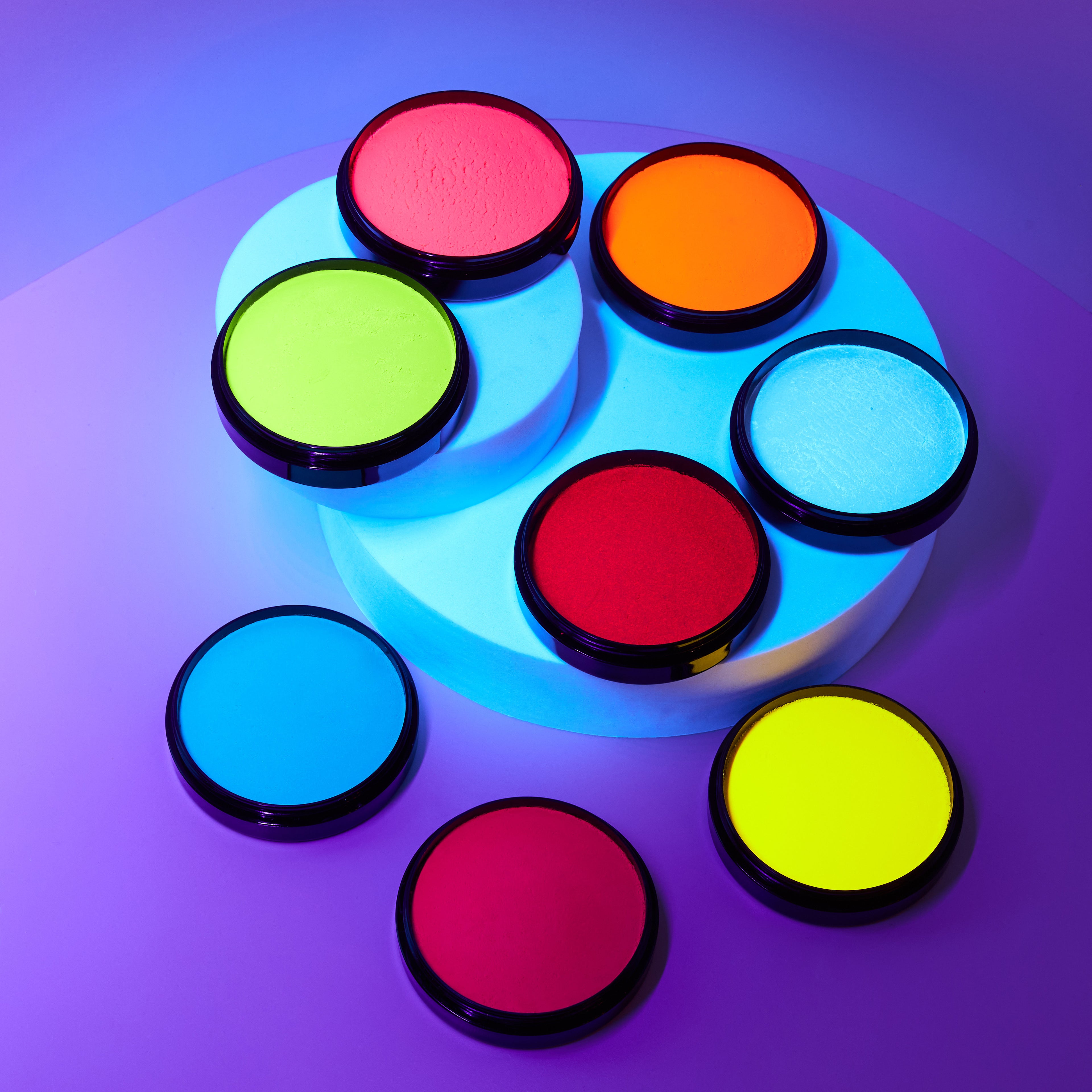 Neon UV Pro Face Paint Cake Pots