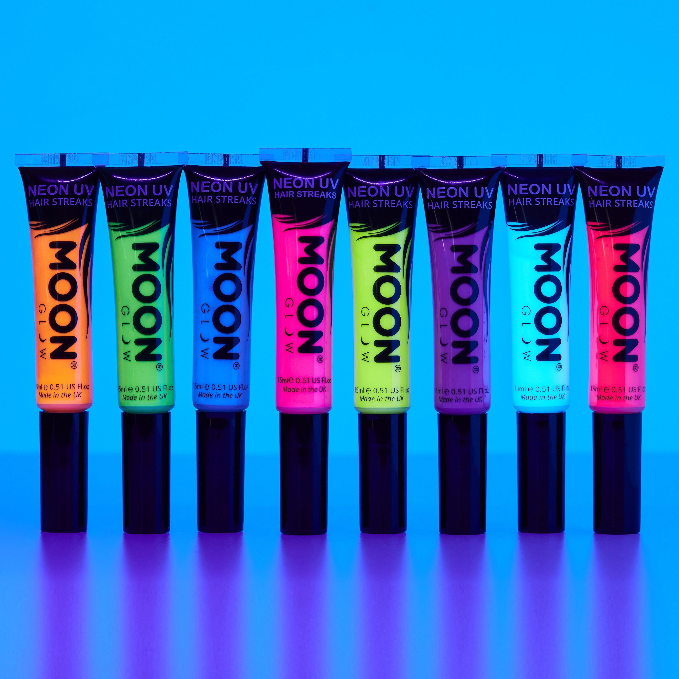 Neon UV Hair Streaks