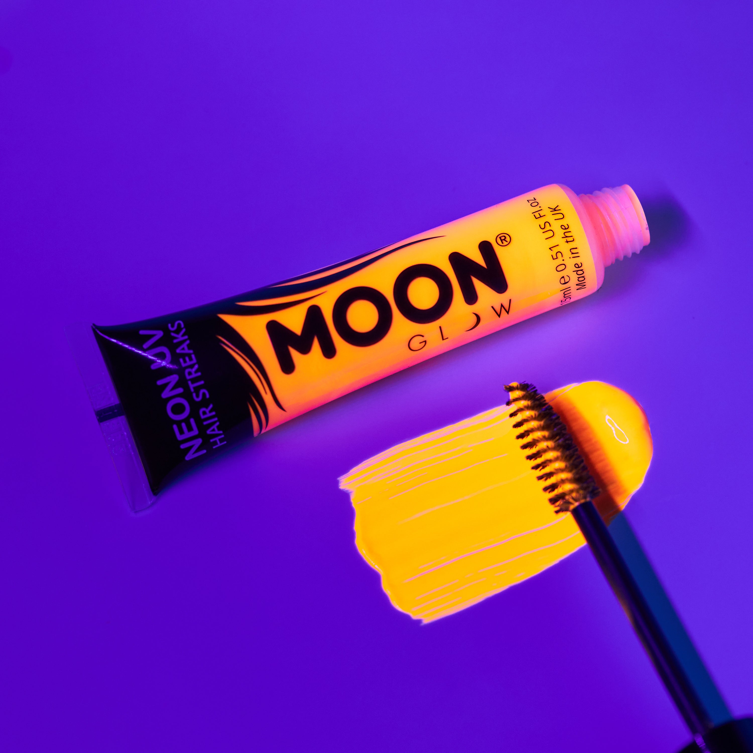 Neon UV Hair Streaks