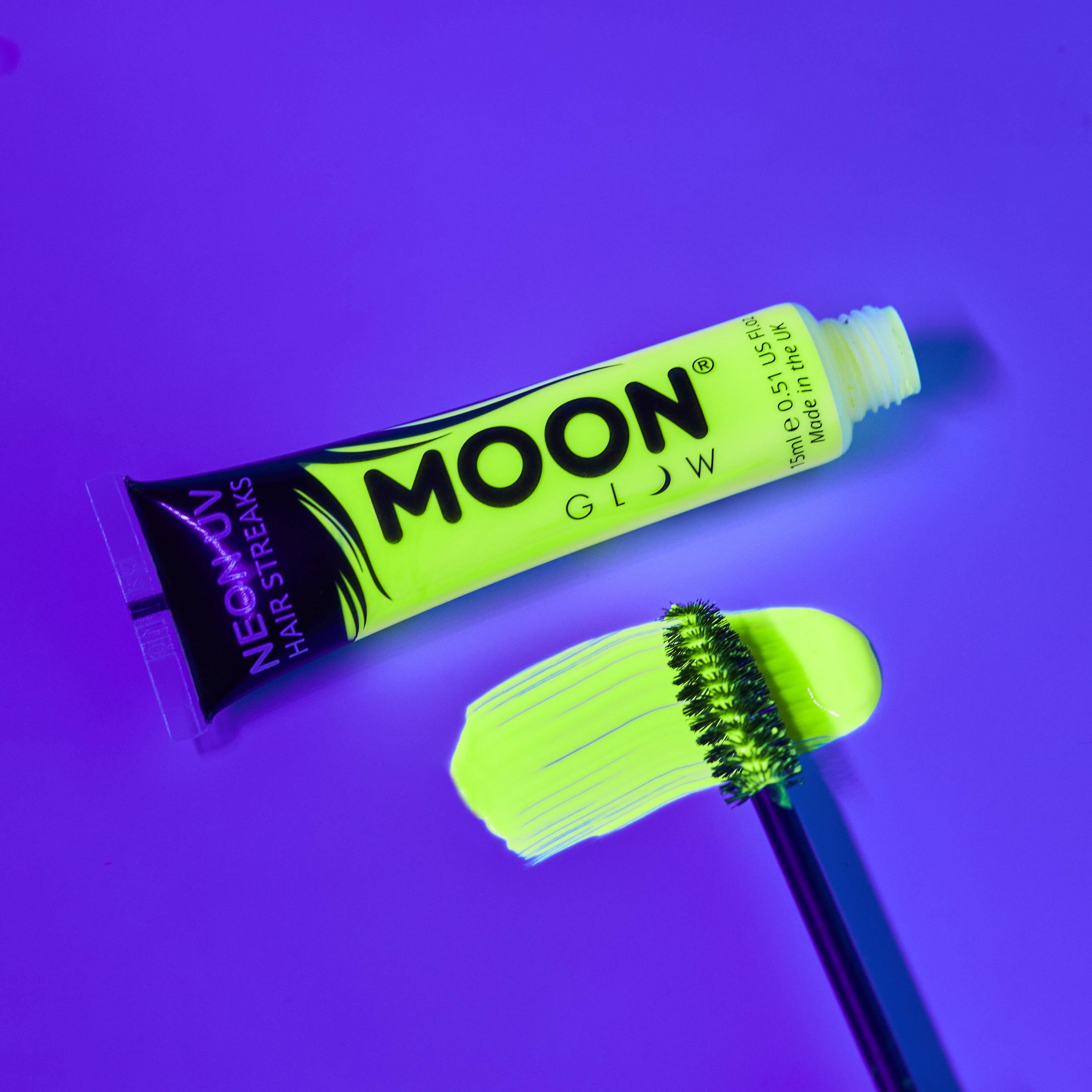 Neon UV Hair Streaks