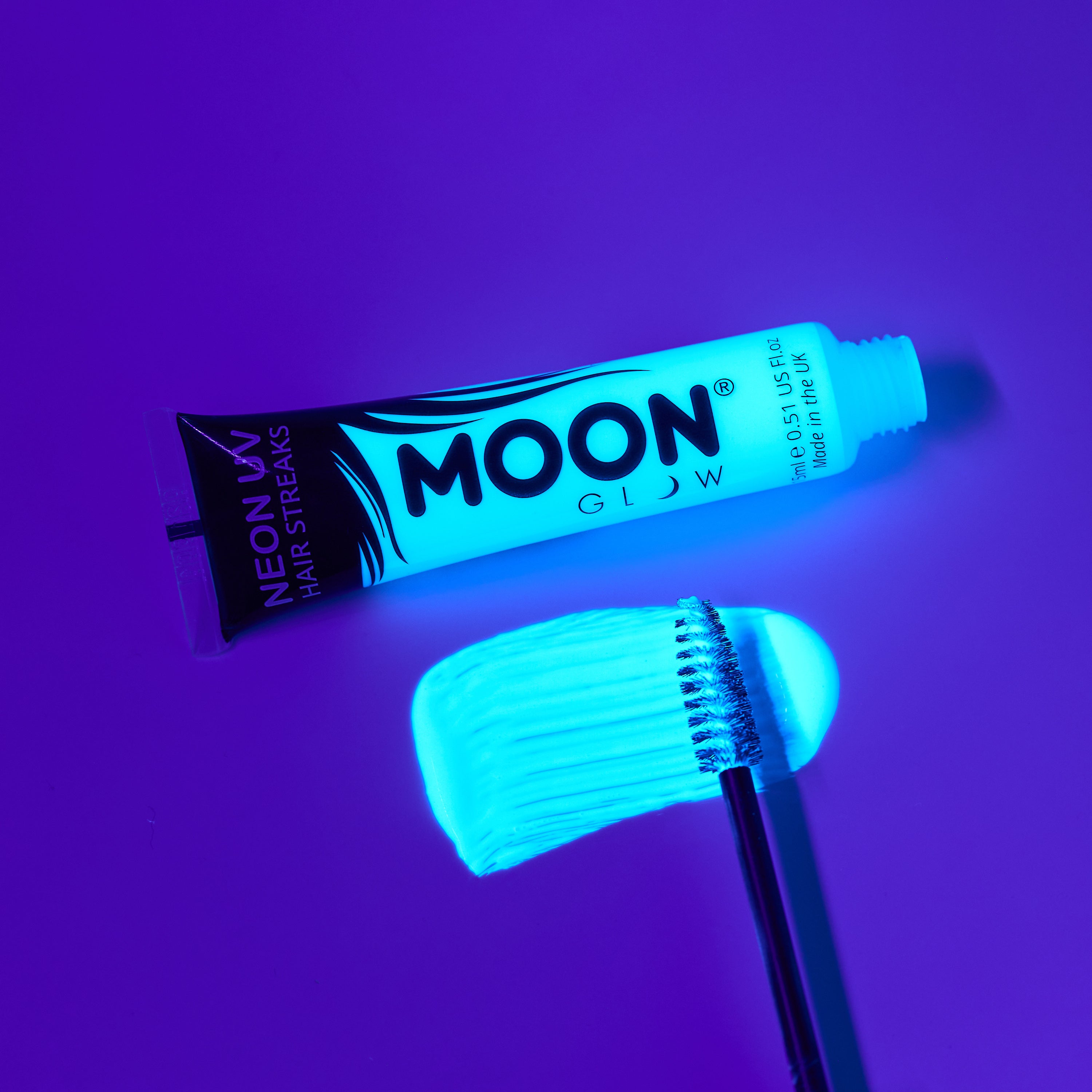 Neon UV Hair Streaks