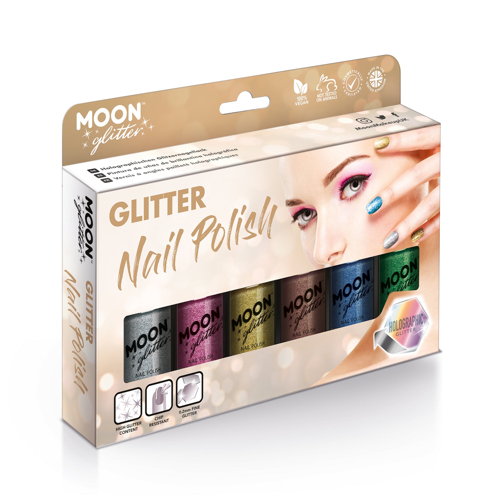 Holographic Glitter Nail Polish