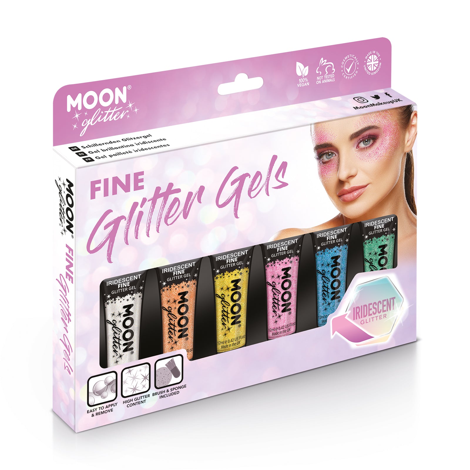 Iridescent Fine Glitter Gel