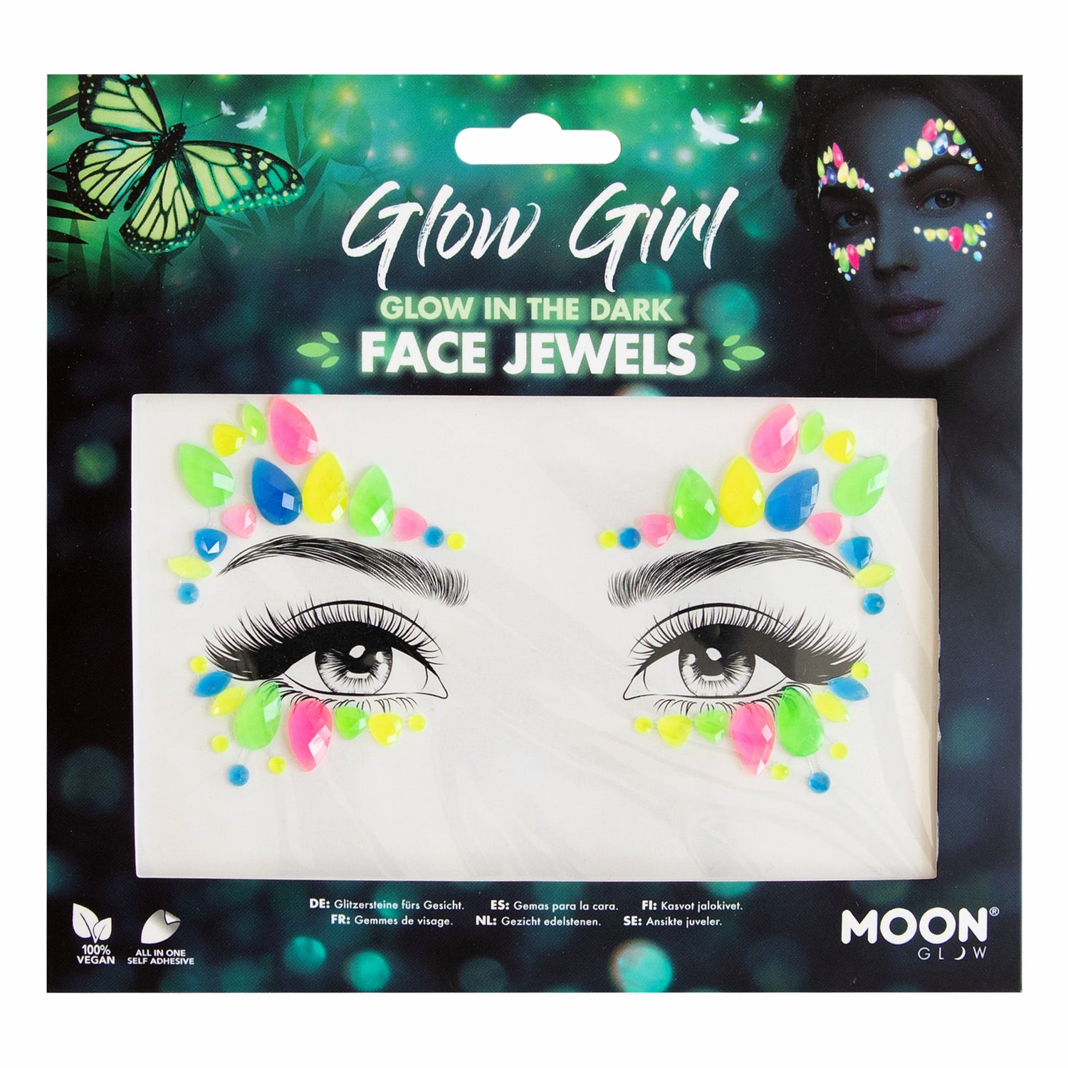 Glow in the Dark Face Jewels