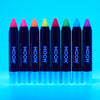 Neon UV Glitter Body Crayons