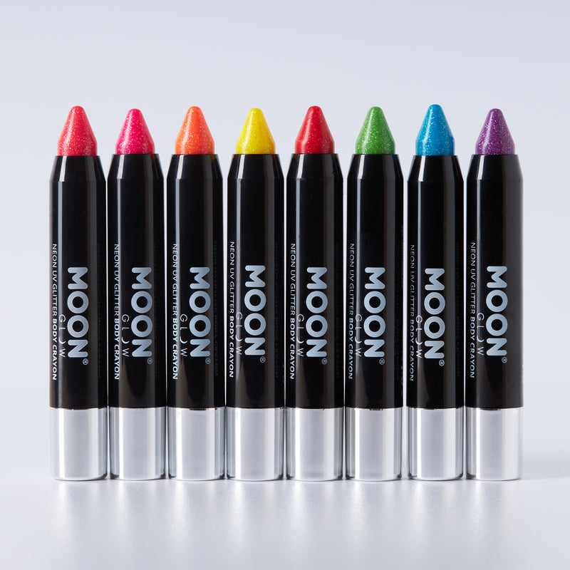 Neon UV Glitter Body Crayons by Moon Glow – Moon Creations