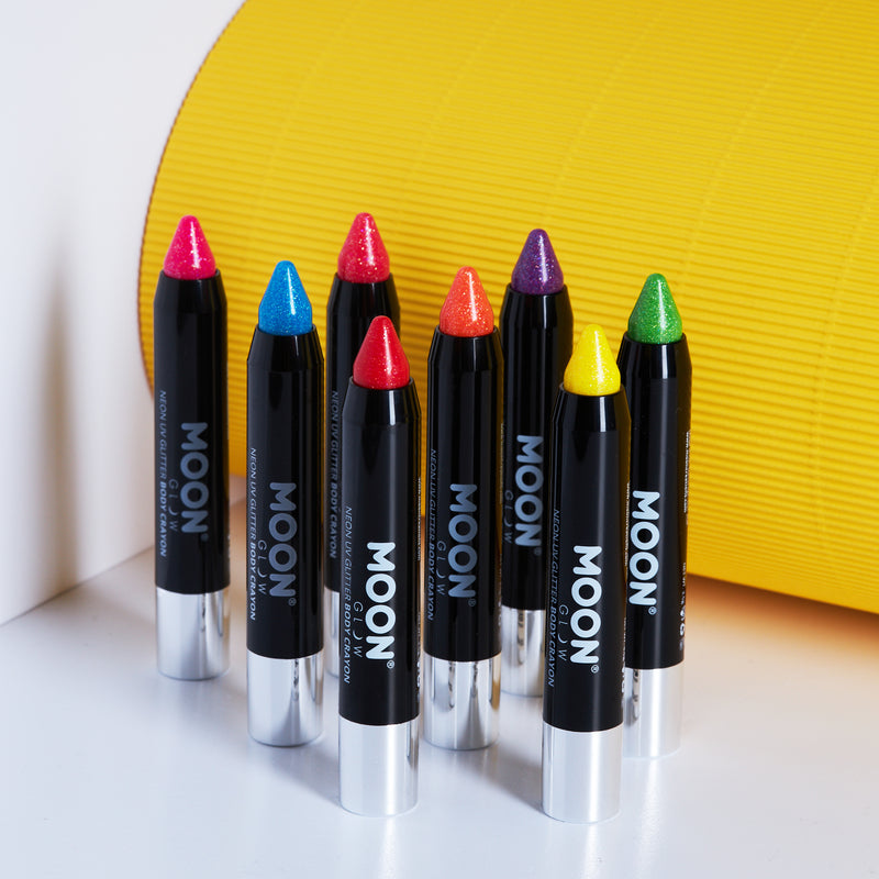 Neon UV Glitter Body Crayons by Moon Glow – Moon Creations