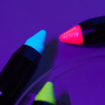 Neon UV Glitter Body Crayons