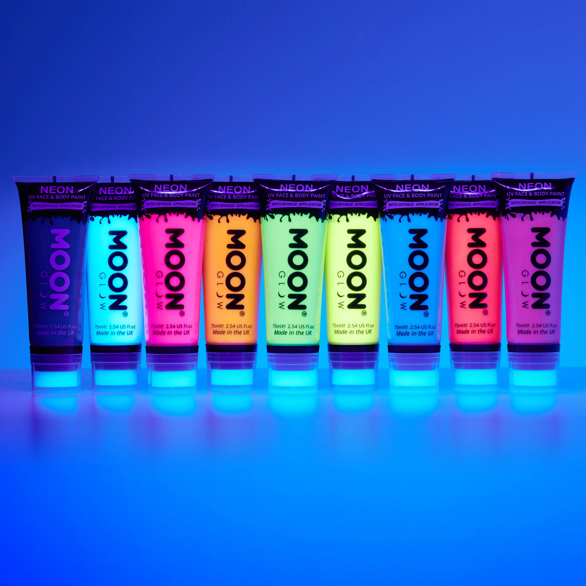 Supersize Neon UV Face & Body Paint with Sponge Applicator by Moon Glow ...