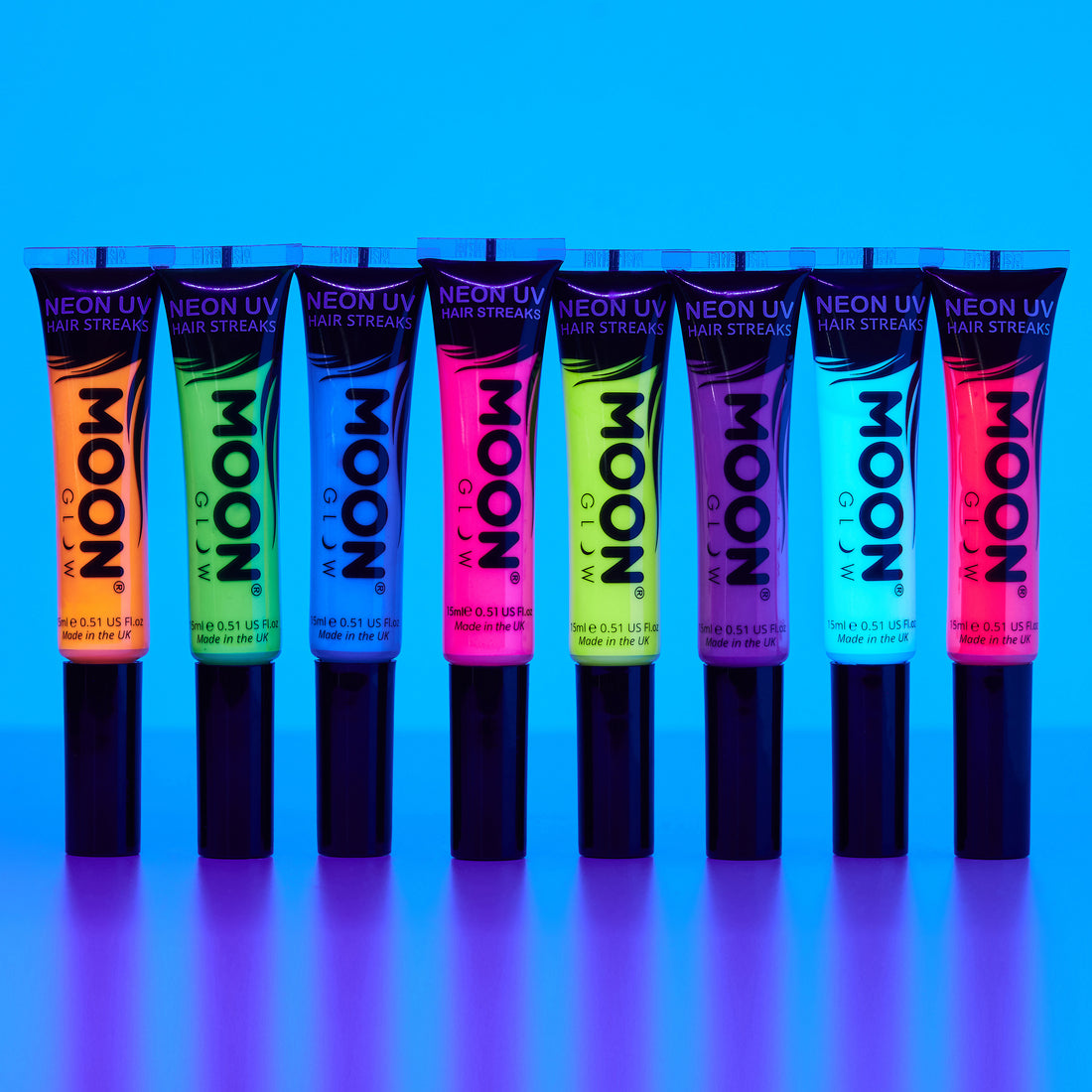 Neon UV Hair Streaks