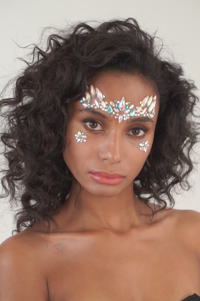 Nottinghill Carnival golden Star  Face gems, Face jewels, Gem makeup