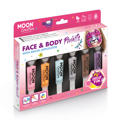 Face &amp; Body Paint with Brush Applicator