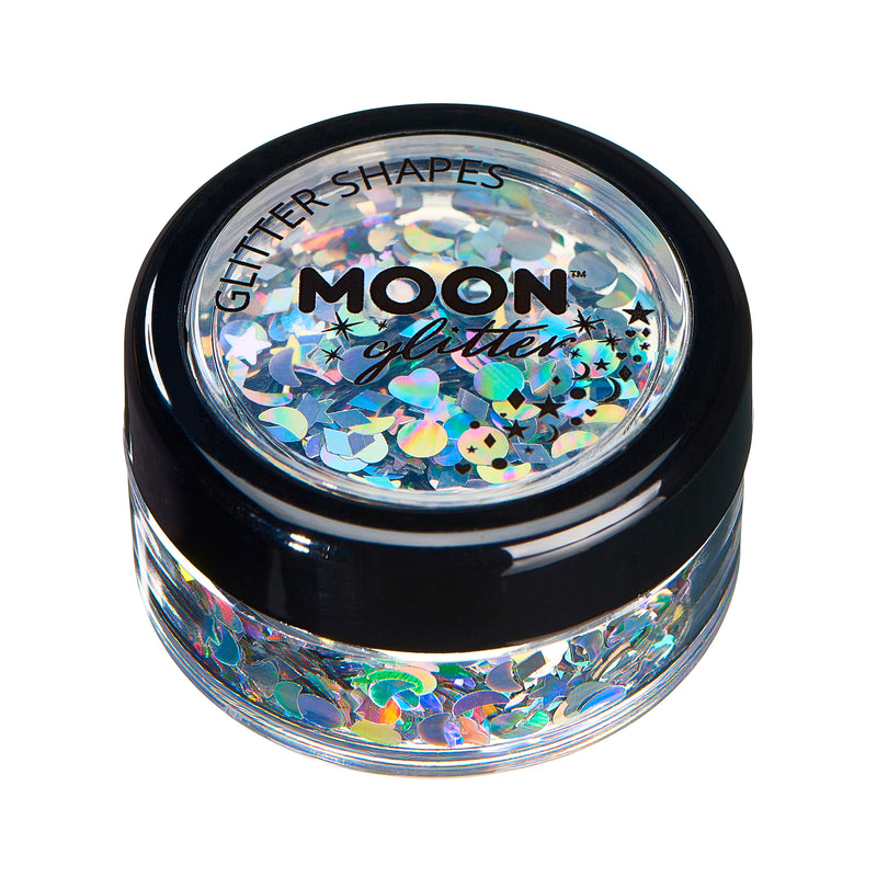 Holographic Glitter Shapes by Moon Glitter – Moon Creations