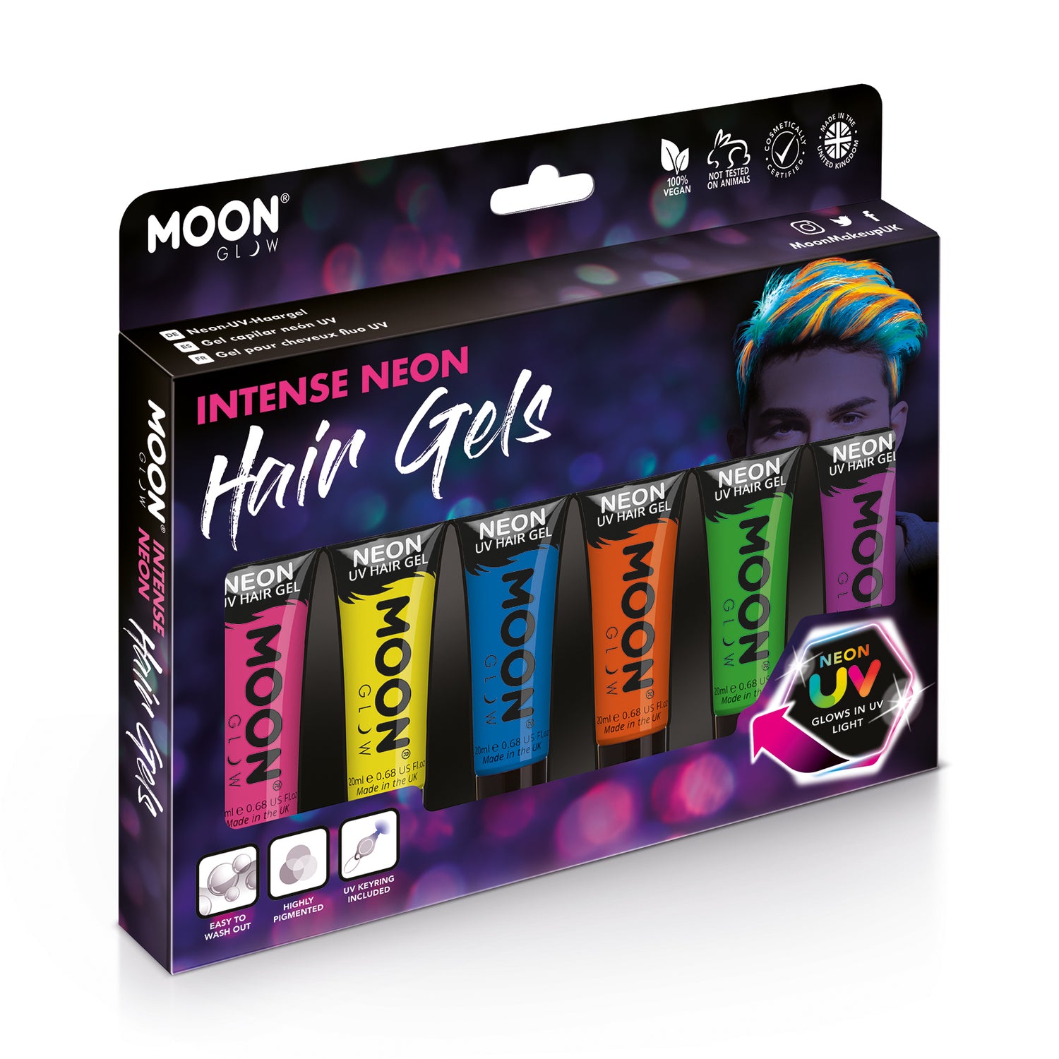 Neon UV Hair Gel
