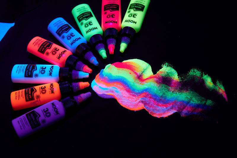 Neon UV 3D Fabric Paint by Moon Glow – Moon Creations